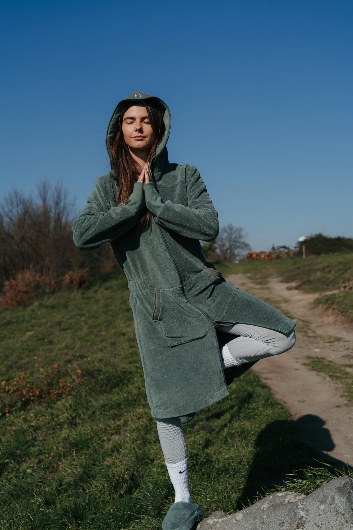 Balboa Damen-Bademantel Forest Green