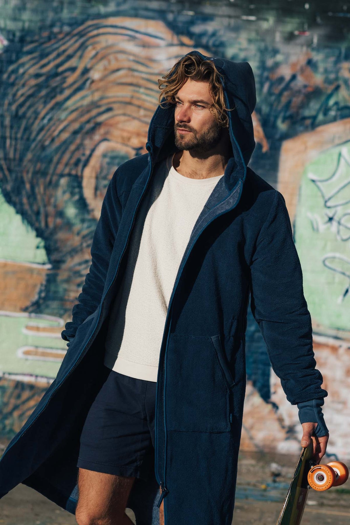 Balboa Herren-Bademantel Ocean Blue